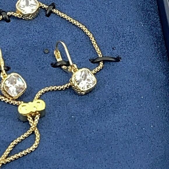 Cole Haan CZ Crystal Earrings Bracelet Boxed Gift Set Cubic Zirconia - Picture 4 of 6